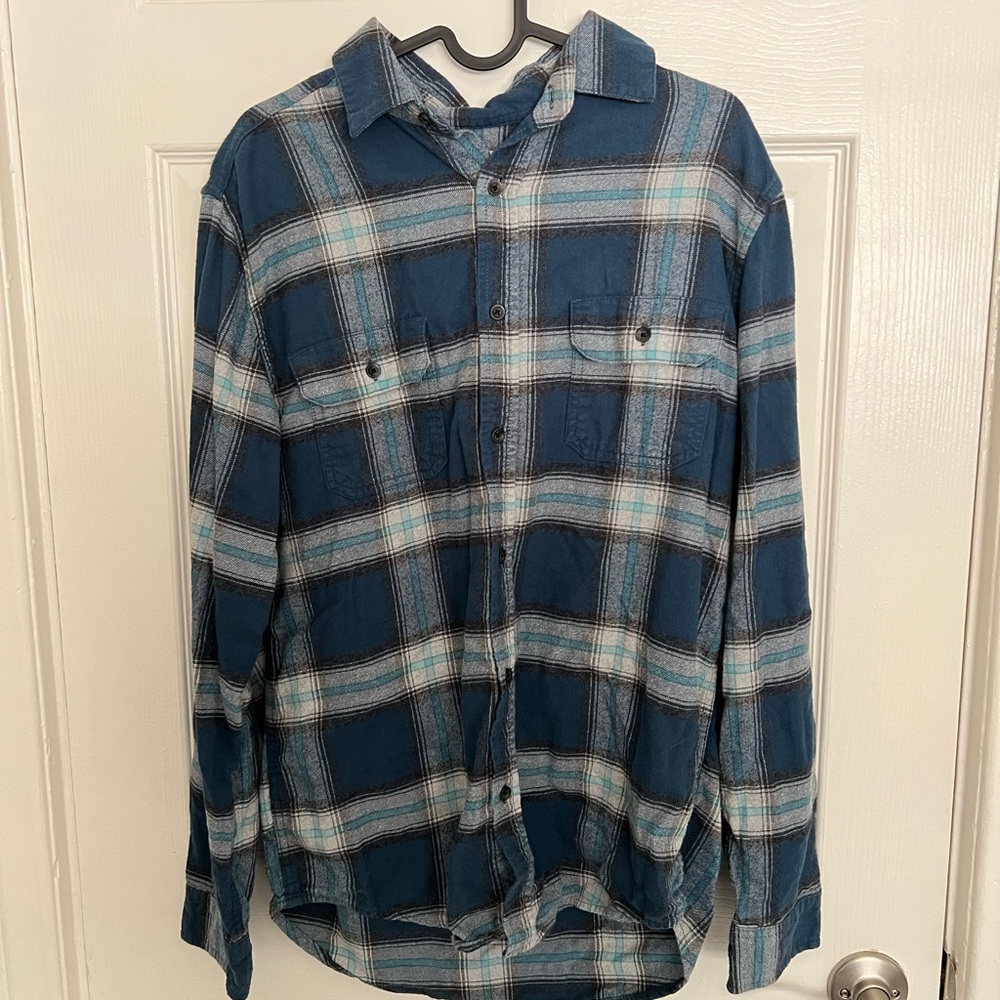 Oversized Blue Flannel